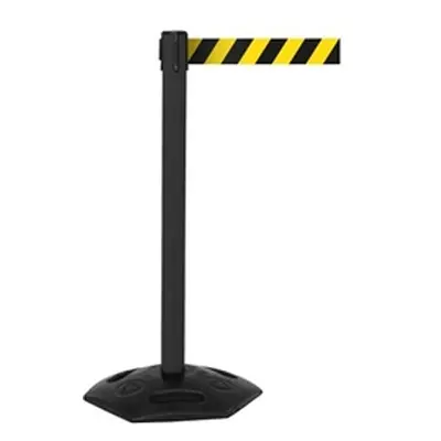 Obex Weatherproof Belt Barrier 3400 mm Black + Black/Yellow Chevron