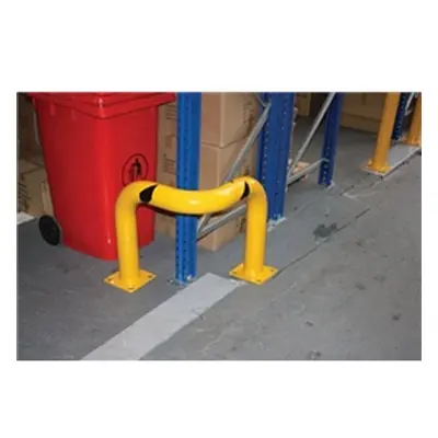 Heavy Duty Steel Corner Guard; Yellow/Black