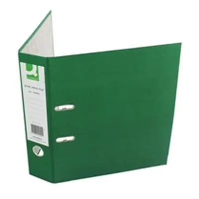 Q-Connect Lever Arch File Paperbacked A4 Green (10 Pack) KF20040