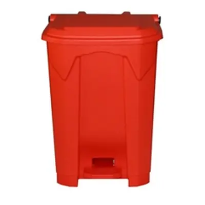 Pedal Bin; 50L; Polypropylene; Red