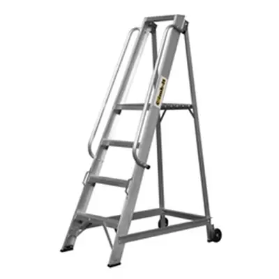 Climb-It Aluminium Warehouse Step; 4 Tread; 150kg; Silver