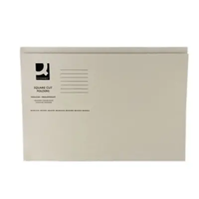 Q-Connect Square Cut Folder Mediumweight 250gsm Foolscap - KF01190