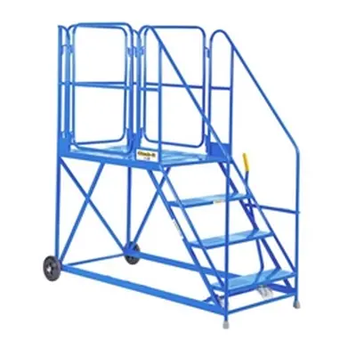 Work Platform - Easy Slope - 1200mm Platform - 10 Tread - Blue