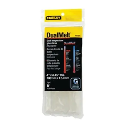 Stanley 4 Inch Dual Melt Glue Stick (24 Pack) 0-GS20DT