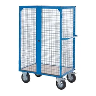 Heavy Duty Platform Truck with Mesh Sides Lockable 500kg Capacity