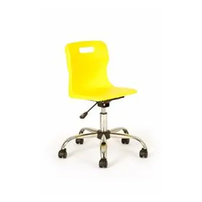 Titan Swivel Junior Chair - 365-435mm Seat Height - Yellow - T30-Y