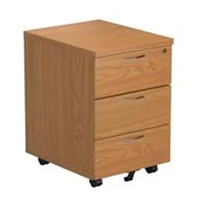 Allegro 3 Drawer Mobile Pedestal - Oak - TESMP3NO