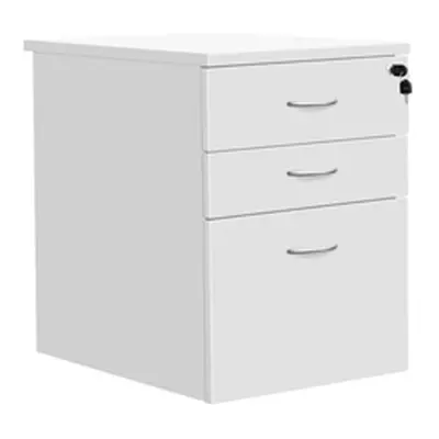 3 Drawer High Mobile Pedestal White