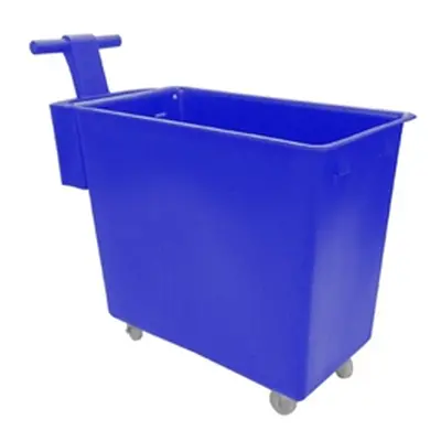 Food Grade Mobile Tapered Truck with Handle; 200L; Blue