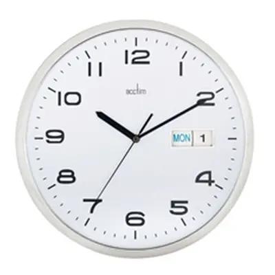 Acctim Supervisor Wall Clock 320mm Chrome/White