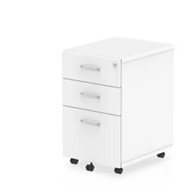 Impulse Under Desk Pedestal 3 Drawer White - I001654