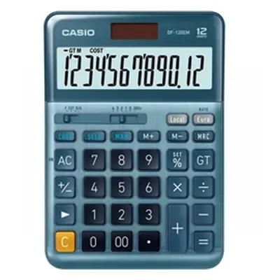 Casio DF-120EM 12 Digit Desktop Calculator DF-120EM-WK-UP