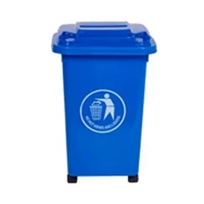 Wheelie Bin; 30L; 30% Recycled Polyethylene; Blue