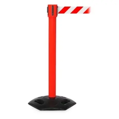 Obex Weatherproof Belt Barrier 3400 mm Red + Red/White Chevron