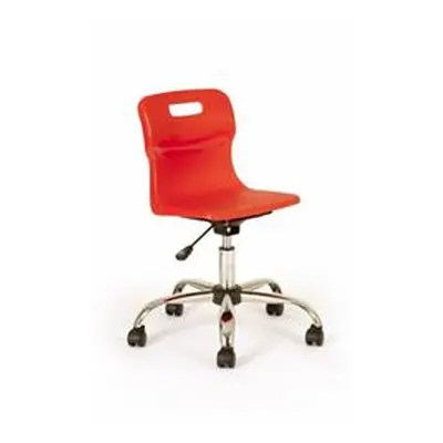 Titan Swivel Junior Chair - 365-435mm Seat Height - Red - T30-R