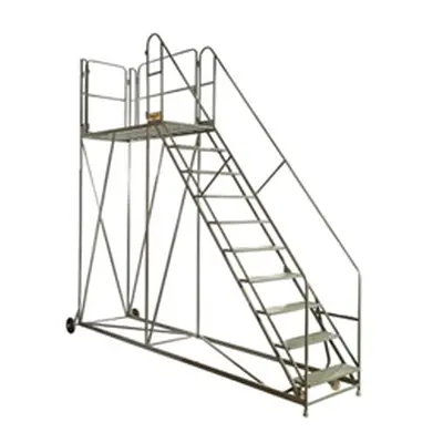 Work Platform - Easy Slope - 1800mm Platform - 7 Tread - Grey