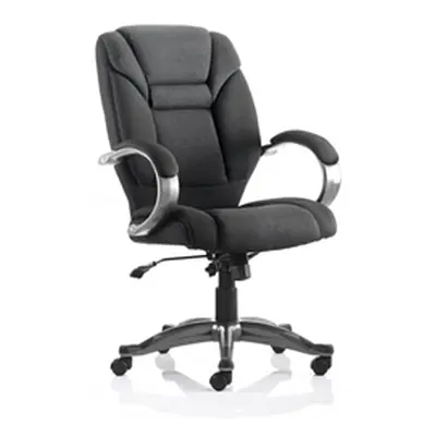 Galloway Executive Chair Black Fabric With Arms - EX00003