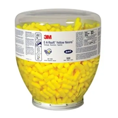 3M E-A-R Soft Yellow Neons Refill Bottle (500 Pack)