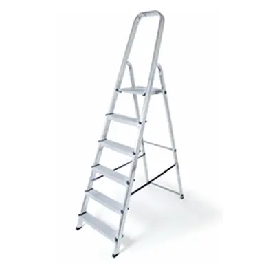 Folding Step; 3 Tread; 150kg; Aluminium; Silver