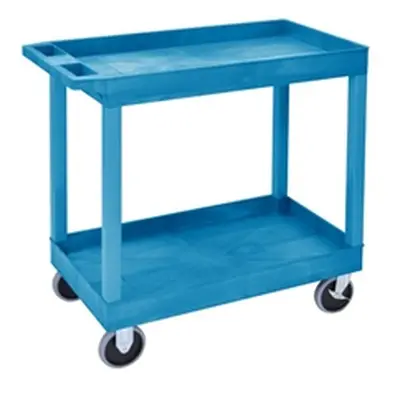 Super Strength Multi Purpose Trolley; 2 Trays; Swivel Castors; Blue