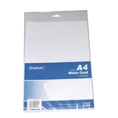 Stephens White A4 Craft Card x10 Sheets (Pack of 8) RS045656