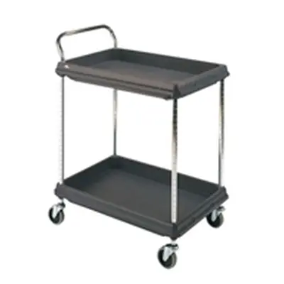 Deep Ledge 2 Tier Black 832x546x1041mm Trolley