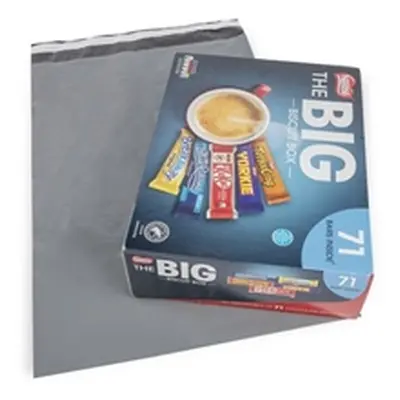 Polythene Mailing Bags, 330 x 485mm with 50mm flap, 50mu, Grey