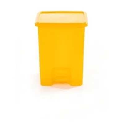 Pedal Bin; Set of 3; 15L; Polypropylene; Yellow