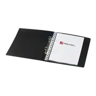 Rexel Budget 2 Ring Binder 25mm Polypropylene A5 Black (10 Pack)