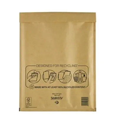 Mail Lite Bubble Postal Bag Gold H5-270x360 Pack of 50 101098097