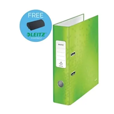 Leitz 180 WOW Lever Arch File A4 80mm Green (10 Pack) 10050054