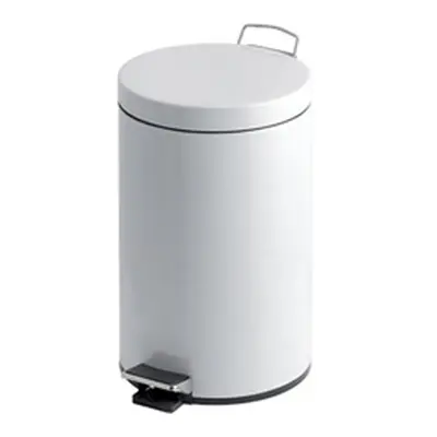 Pedal Bin; 12L; Steel; White