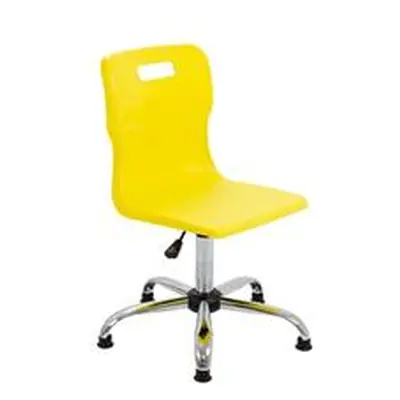 Titan Swivel Senior Chair - 435-525mm Seat Height - Yellow - T35-YG