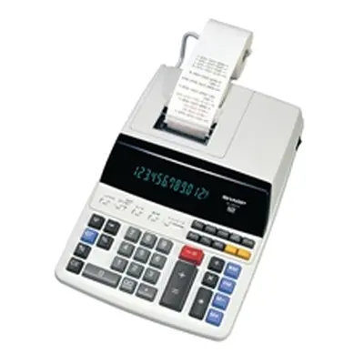 Sharp 12 Digit Digitron Display 2 Colour Printing Calculator EL-2607V