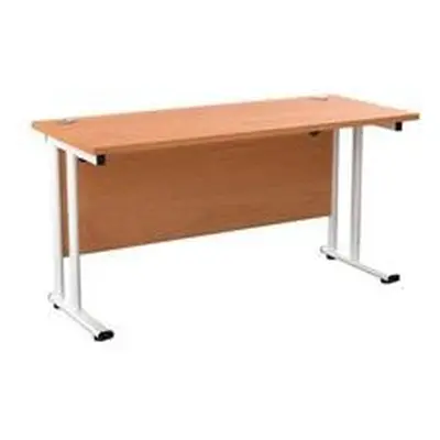 Allegro 1400 X 600 Rectangular Cantilever Workstation Beech/White