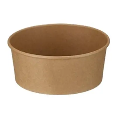 Round Kraft Bowl PE Lined 750ml Kraft (Pack of 300) D48001