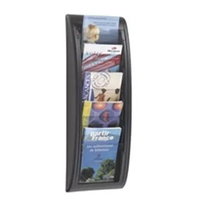 Fast Paper Quick Fit System Wall Display 5xA5 Black F406301