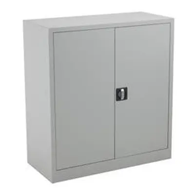 Legato Steel Double Door Cupboard 1000mm - Grey Ref TCSDDC1000GR