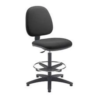 Zoom Mid Back Draughtsman Operator Chair - Charcoal CH0709CH+AC1042