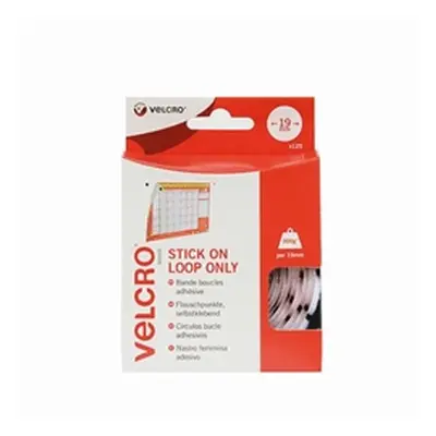 Velcro Stick On Coins Loop Only 19mm White (Pack of 125) VEL-EC60232