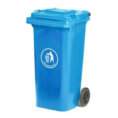 Wheelie Bin; 120L; 30% Recycled Polyethylene; Blue