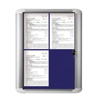 Bi-Office External Display Case 450x614mm Blue