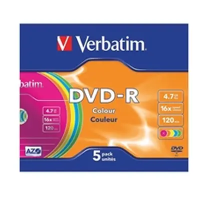 Verbatim 4.7GB Non-Printable Jewel Case DVD-R (5 Pack)