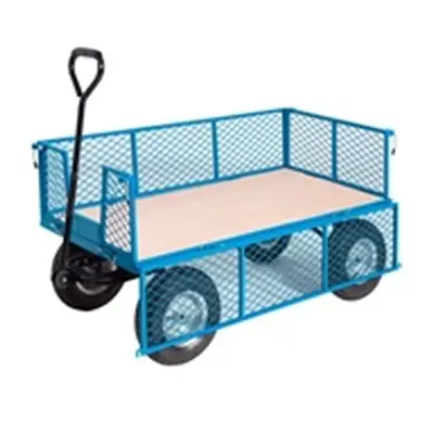 General Purpose Truck; Plywood Base Sides Ends Puncture Proof Blue