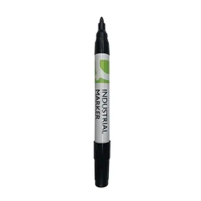 Q-Connect Industrial Marker Bullet Tip Black (Pack of 10)