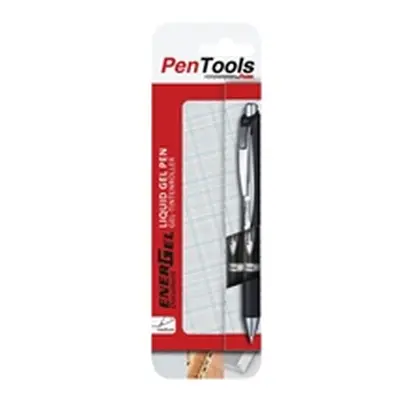 Pentel EnerGel XM Rollerball Permanent 0.7 Black (Pack of 2)