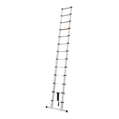 Telescopic Ladder; 13 Tread; Aluminium; 150kg; Silver/Black/Red