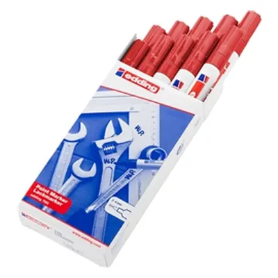 Edding 750 Paint Marker Bullet Tip 2-4mm Red [Pack 10] - 4-750002