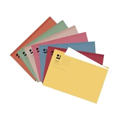 Q-Connect Square Cut Folder Lightweight 180gsm Foolscap - KF01491