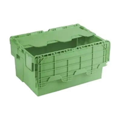 Green Attached Lid Container 54L